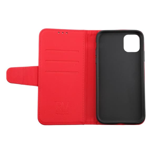 iPhone 11 Plånboksfodral Extra Kortfack Rvelon - Röd