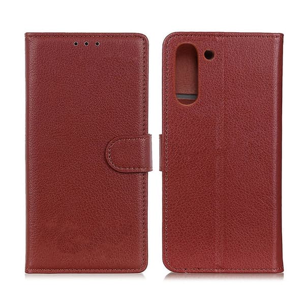 Samsung Galaxy S22 5G Plånboksfodral med Stativ - Brun