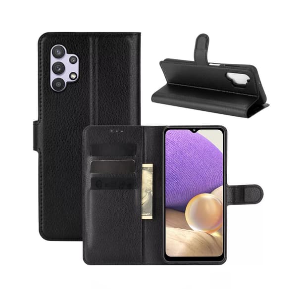 Samsung Galaxy A32 5G Plånboksfodral Magnet Rvelon - Svart