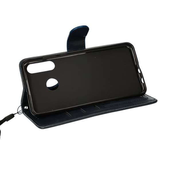 Huawei P30 Lite Plånboksfodral med Stativ - Mörkblå
