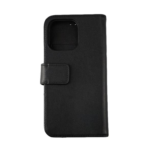 iPhone 13 Pro Plånboksfodral Läder Rvelon - Svart