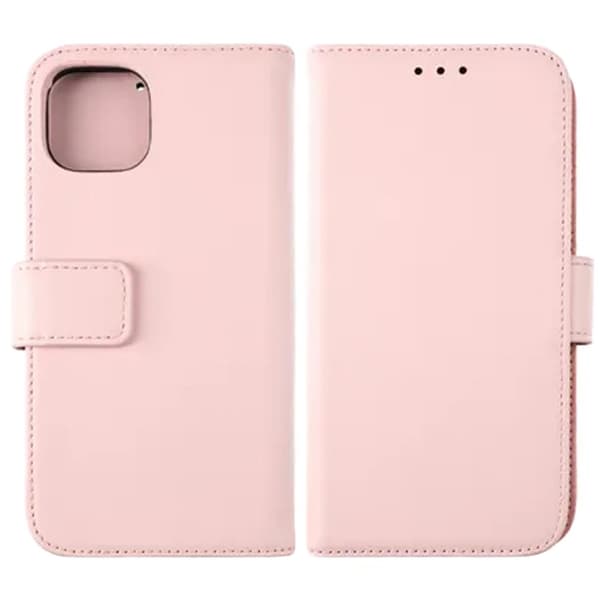 iPhone 12/12 Pro Plånboksfodral Läder Rvelon - Rosa