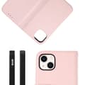 Miniatyrbillede 5 af 7: iPhone 13 Mini Plånboksfodral Läder Rvelon - Rosa