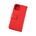 Miniatyrbillede 7 af 7: iPhone 13 Mini Plånboksfodral Läder Rvelon - Röd