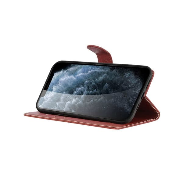 iPhone 13 Pro Plånboksfodral med Stativ - Brun