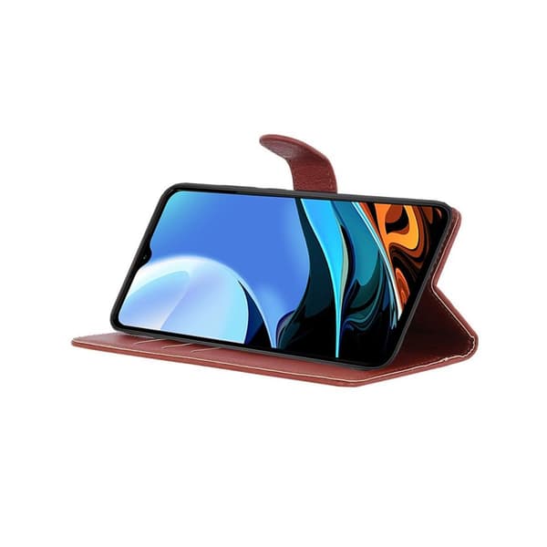 Xiaomi Redmi 9T/ Mi POCO M3 Plånboksfodral med Stativ - Brun