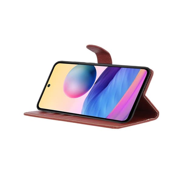 Xiaomi Redmi Note 10 Pro Plånboksfodral med Stativ - Brun