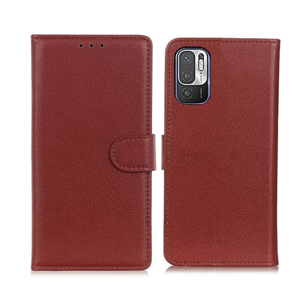 Xiaomi Redmi Note 10 5G Plånboksfodral med Stativ - Brun