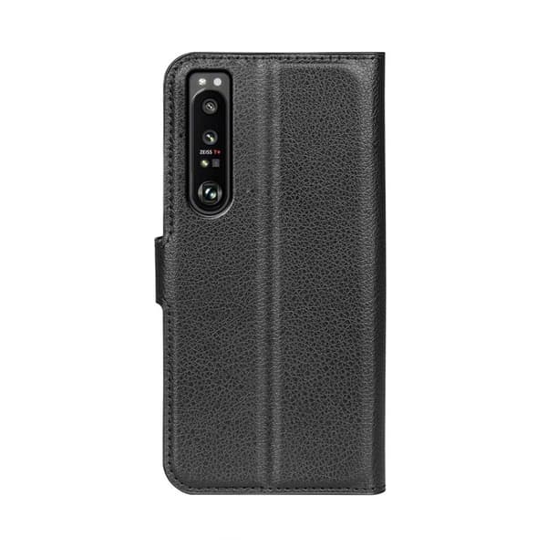 Sony Xperia 1 III 5G Plånboksfodral med Stativ - Svart
