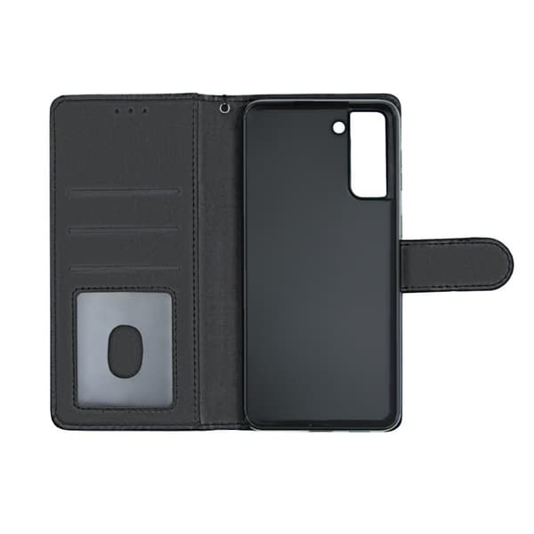 Samsung Galaxy S21 Plus Plånboksfodral med Stativ - Svart