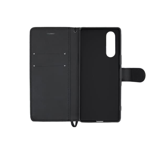 Sony Xperia 5 Plånboksfodral med Stativ - Svart
