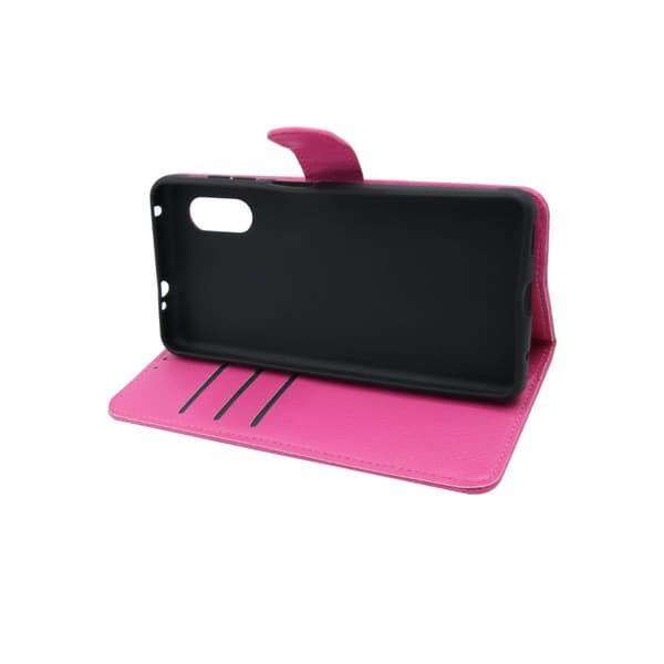 Samsung Galaxy XCover Pro Plånboksfodral med Stativ - Rosa