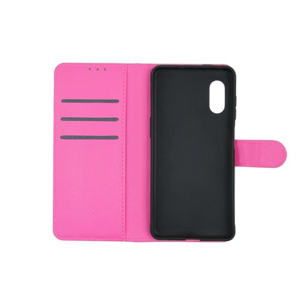 Samsung Galaxy XCover Pro Plånboksfodral med Stativ - Rosa