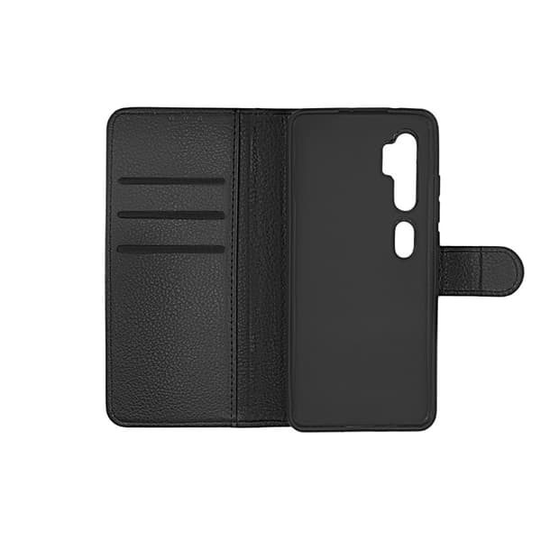Xiaomi Mi Note 10 Plånboksfodral med Stativ - Svart