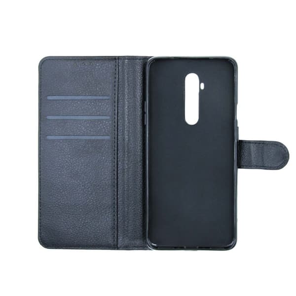 OnePlus 7T Pro Plånboksfodral med Stativ - Svart