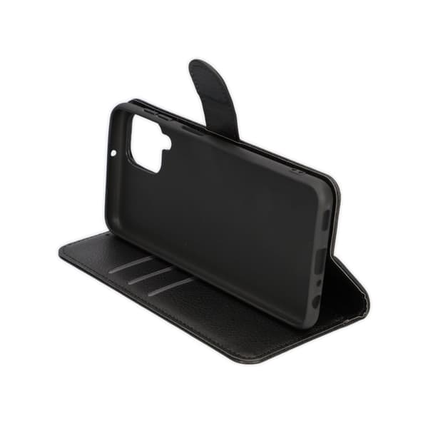 Samsung Galaxy A22 4G Plånboksfodral med Stativ - Svart