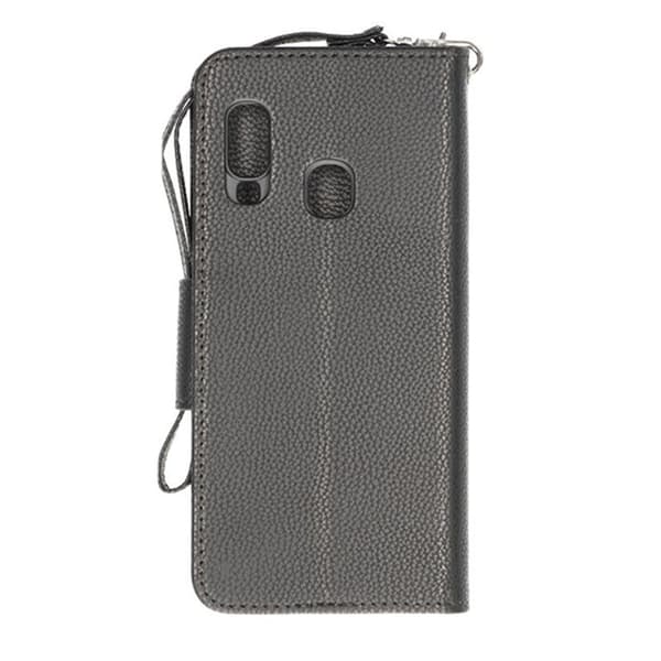 Samsung Galaxy A40 Plånboksfodral med Stativ - Svart