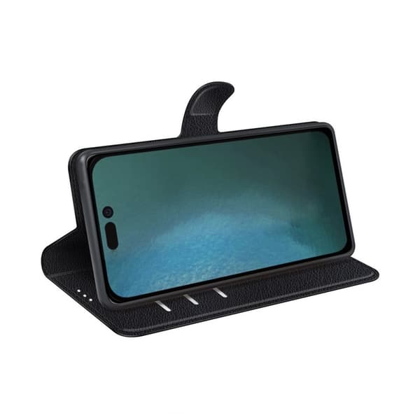 iPhone 14 Pro Max Plånboksfodral med Stativ - Svart