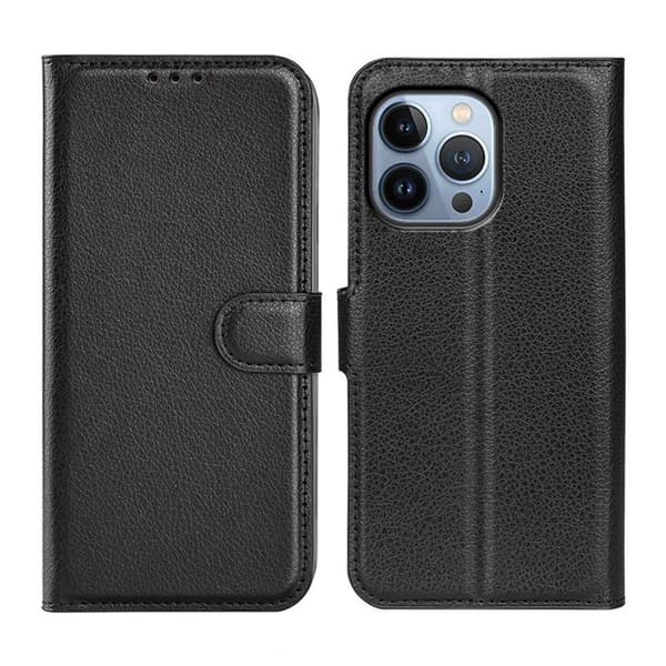 iPhone 14 Pro Max Plånboksfodral med Stativ - Svart