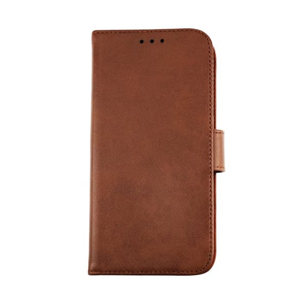 iPhone 12 Mini Plånboksfodral Läder Rvelon - Brun