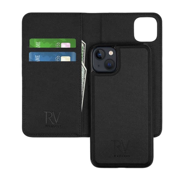 iPhone 13 Mini Plånboksfodral Magnet Rvelon - Svart