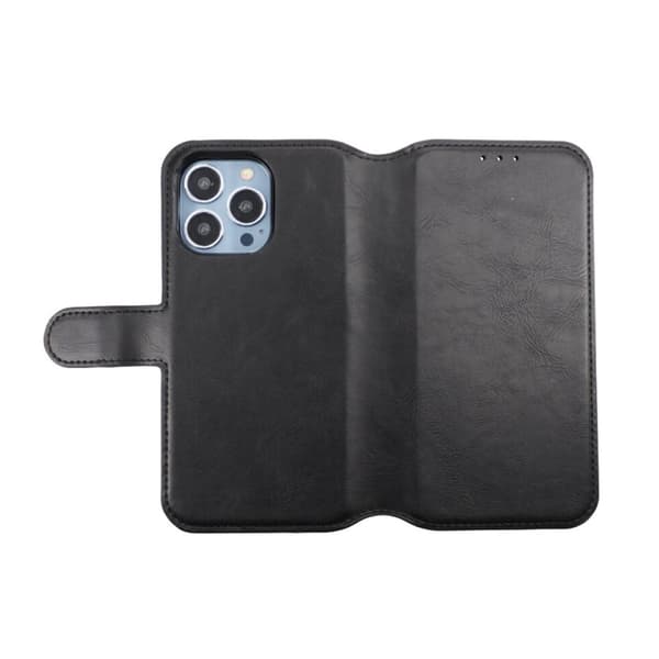 iPhone 13 Pro Plånboksfodral Magnet Rvelon - Svart