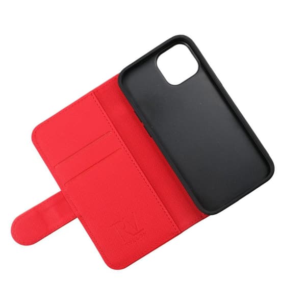 iPhone 13 Mini Plånboksfodral Magnet Rvelon - Röd
