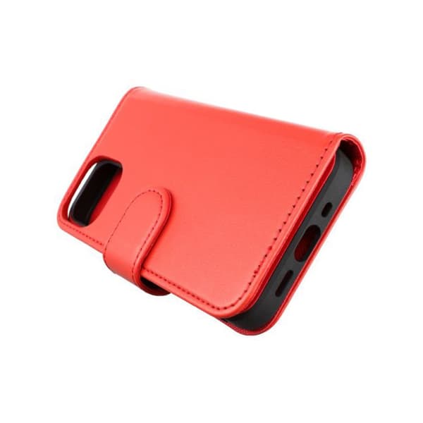 iPhone 13 Mini Plånboksfodral Magnet Rvelon - Röd
