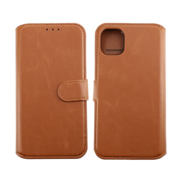 iPhone 11 Plånboksfodral Magnet Rvelon - Guldbrun
