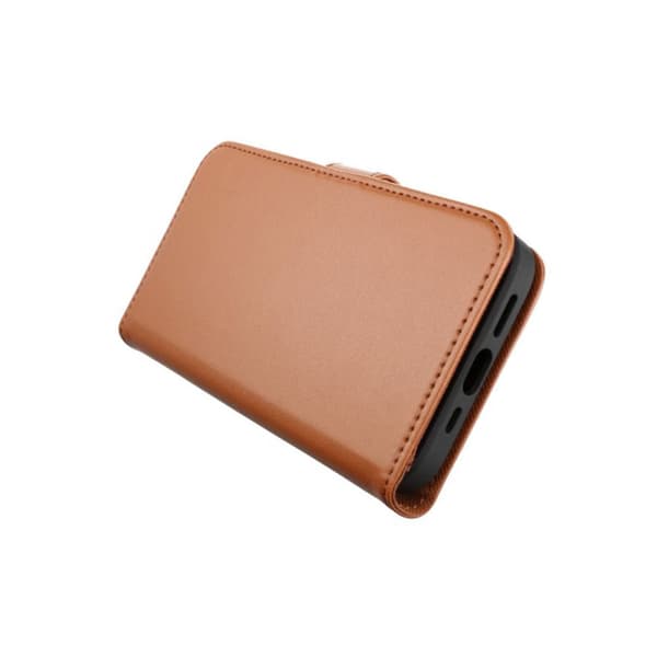 iPhone 13 Pro Plånboksfodral Magnet Rvelon - Guldbrun