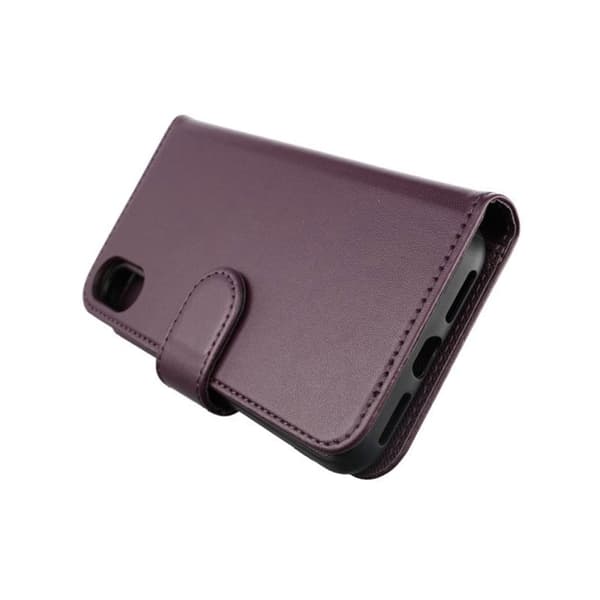 iPhone X/XS Plånboksfodral Magnet Rvelon - Mörklila