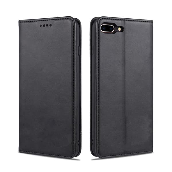 iPhone 7/8 Plus Plånboksfodral Magnet Rvelon - Svart