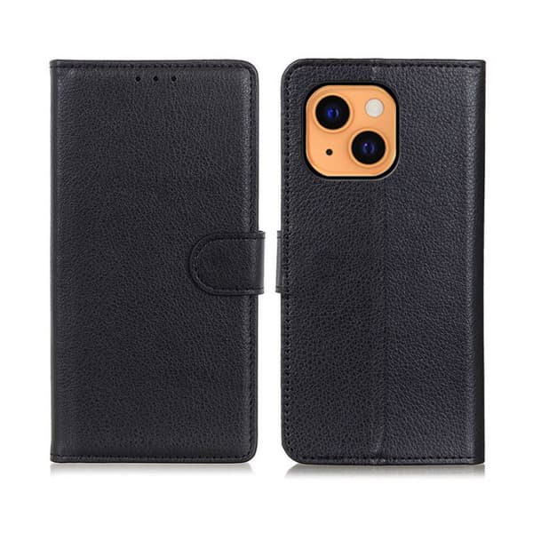 iPhone 13 Plånboksfodral med Stativ - Svart