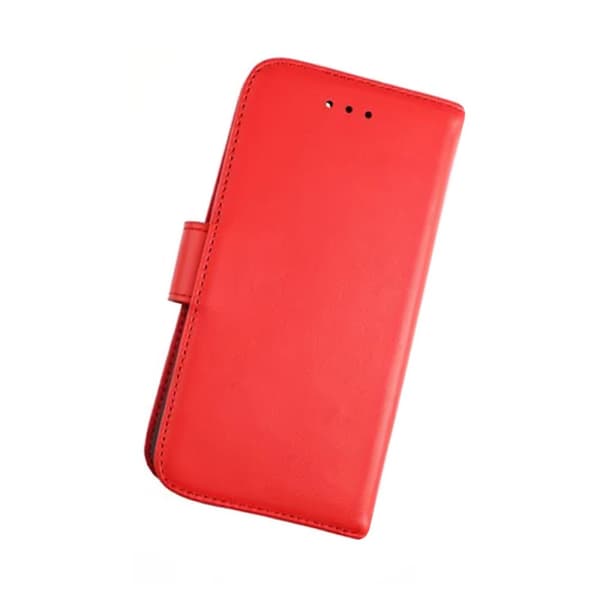 iPhone 7/8/SE (2020/2022) Plånboksfodral Läder Rvelon - Röd