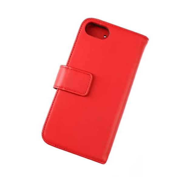 iPhone 7/8/SE (2020/2022) Plånboksfodral Läder Rvelon - Röd