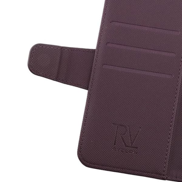 iPhone X/XS Plånboksfodral Extra Kortfack Rvelon - Mörklila