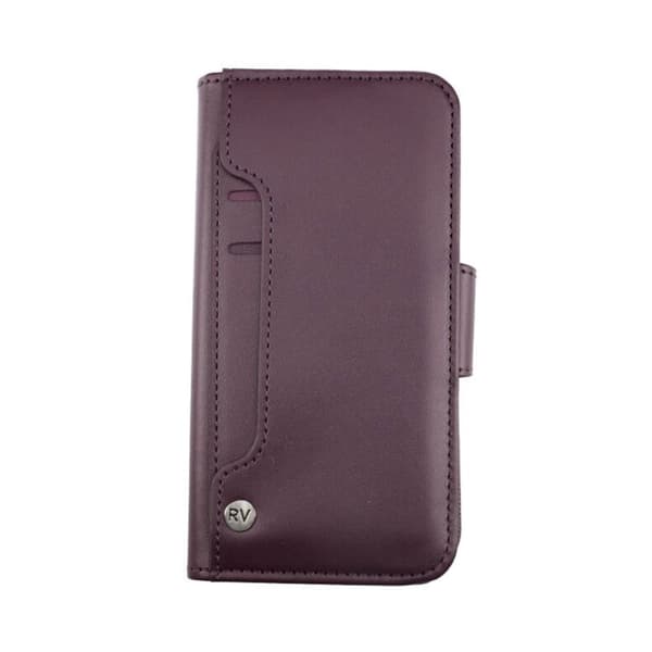 iPhone X/XS Plånboksfodral Extra Kortfack Rvelon - Mörklila