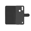 Pikkukuva 4 / 4: Motorola Moto E6s 2020 Flip Stand Leather Wallet Case High Quality Black