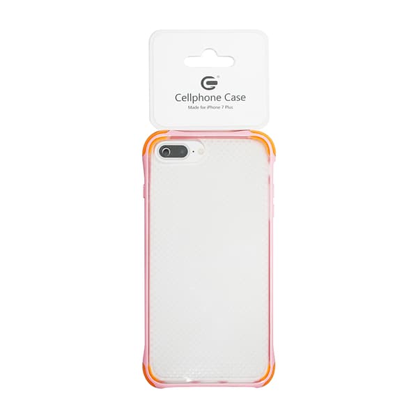 Fitted Case For iPhone 7 Plus/9 Plus Pink and Orange