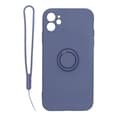 Pikkukuva 1 / 3: Silikonskal med Ringhållare och Handrem iPhone 11 - Grå