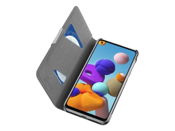 Cellularline BOOK3GALA21S, Avattava kotelo, Samsung, Galaxy A21s, 16,5 cm (6.5"), Musta