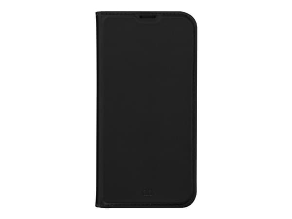 dbramante1928 Oslo - Vikbart fodral för mobiltelefon - 100 % återvunnen plast, återvunnet veganskt läder - svart - för Apple iPhone 14