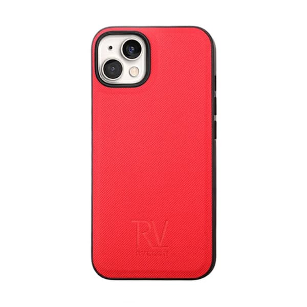 iPhone 14 Plus Plånboksfodral Magnet Rvelon - Röd