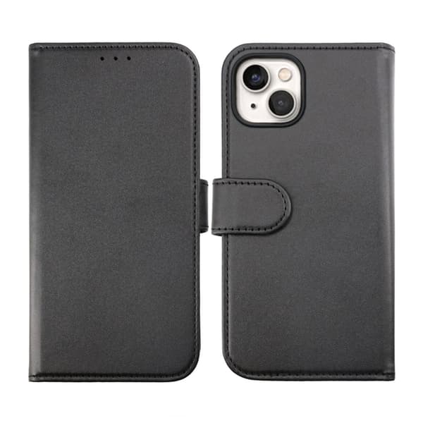 iPhone 14 Plus Plånboksfodral Magnet Rvelon - Svart