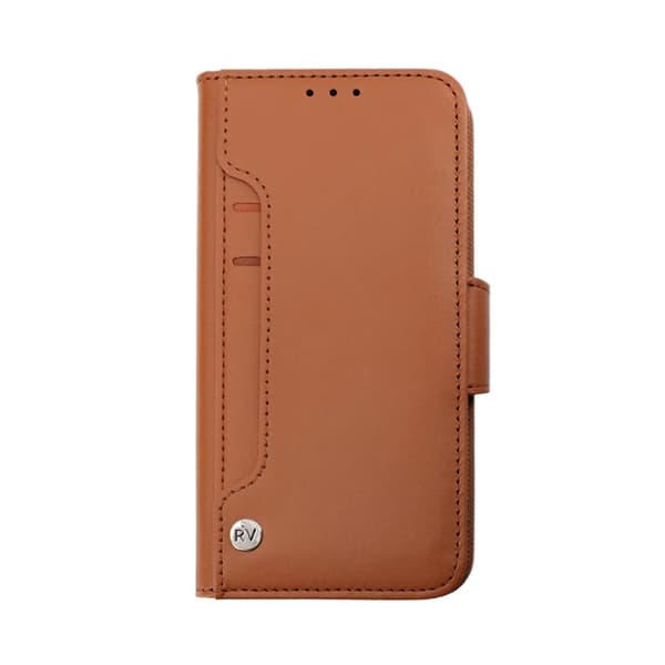 iPhone 14 Plånboksfodral Extra Kortfack Rvelon - Brun