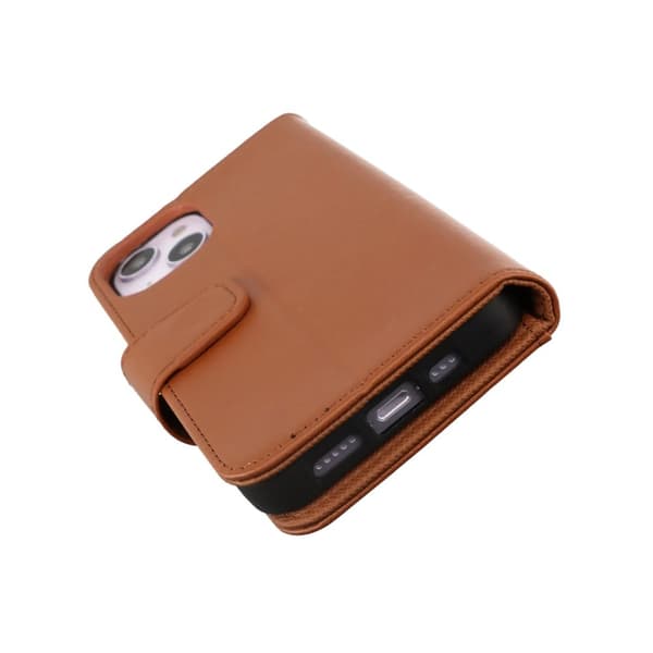 iPhone 14 Plånboksfodral Extra Kortfack Rvelon - Brun