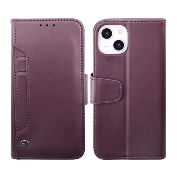 iPhone 14 Plånboksfodral Extra Kortfack Rvelon - Lila
