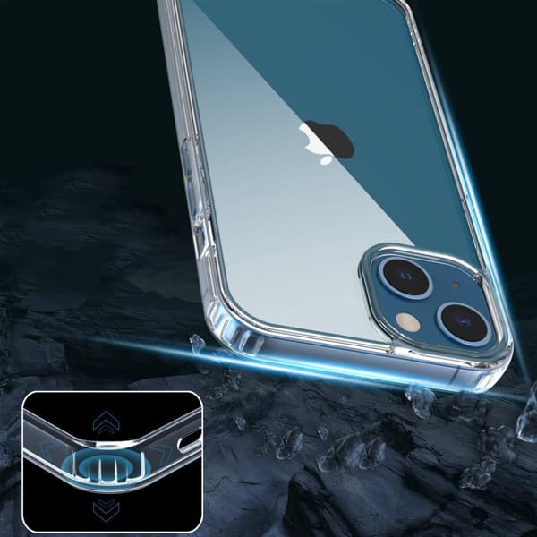 iPhone 14 Stöttåligt Skal Rvelon - Transparent