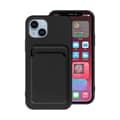 Miniatyrbillede 1 af 4: iPhone 14 Silikonskal med Korthållare - Svart