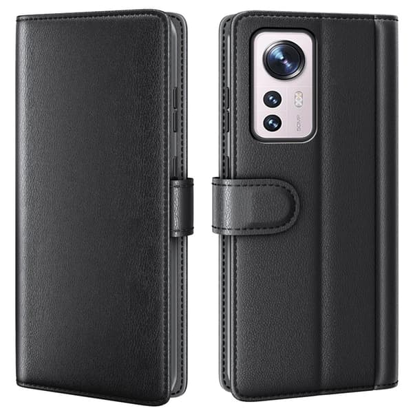 Äkta Läderfodral Xiaomi 12 Svart